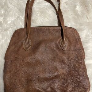 Roots Classic Brown Leather Tote